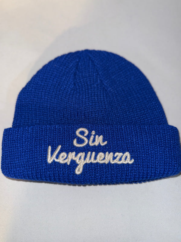 Sin Verguenza Blue Fisherman Skully