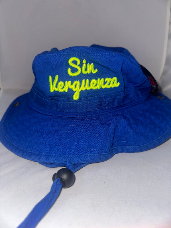 Sin Verguenza Blue Bucket Hat