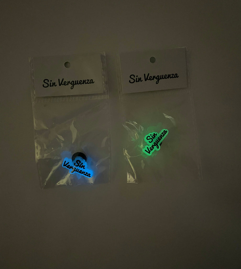 Sin Verguenza Croc Charm Glow In Dark