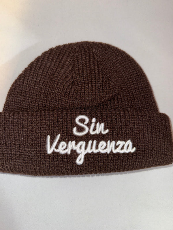 Sin Verguenza Brown Fisherman Skully